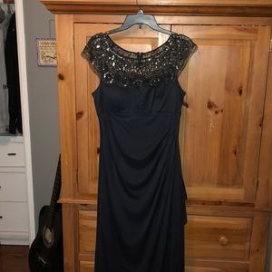 Navy/Silver Gown